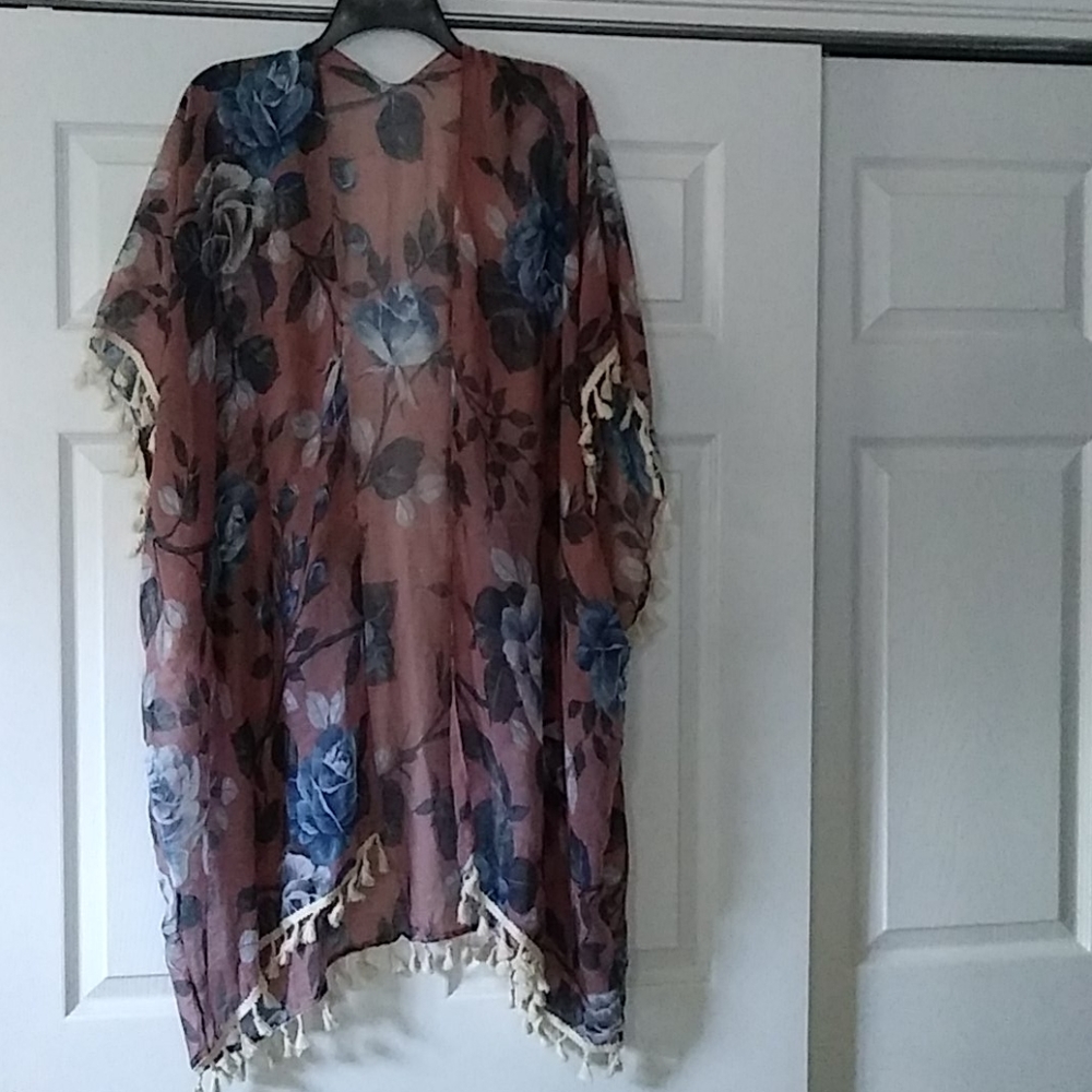 Flower One size Cover-up/ Kimono